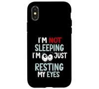 I'm Not Sleeping Just Resting My Eyes Funny Nap Humor Case for iPhone X/XS