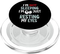 I'm Not Sleeping Just Resting My Eyes Funny Nap Humor PopSockets PopGrip for MagSafe