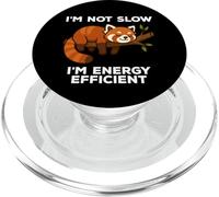 I'm Not Slow I'm Energy Efficient Red Panda Funny PopSockets PopGrip for MagSafe