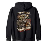 I'm Not Slow I'm Thorough Funny Mechanic Turtle Funny Zip Hoodie