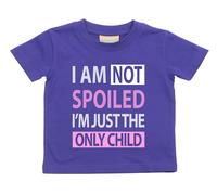 I'm Not Spoiled I'm The Just The Only Child Tshirt 60 SECOND MAKEOVER Purple 2-3 Years