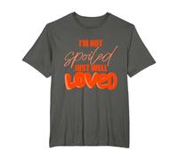 I'm Not Spoiled Just Well Loved T-Shirt, Men's Big and Tall, Asphalt Grey, 2X Tall