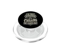 Im Not Stressed Chilling The Fourth Out Funny Introvert PopSockets PopGrip for MagSafe