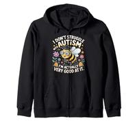 I'm Not Struggling I'm Good at Autism |- Zip Hoodie