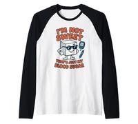 I'm Not Sweet It's Just My Blood Sugar Type 1 Diabetes Retro Raglan Baseball Tee
