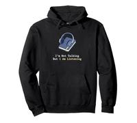 I'm Not Talking But I'm Listening Introverted Wallflower Pullover Hoodie
