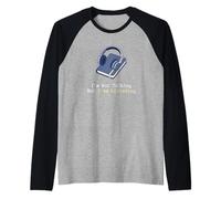 I'm Not Talking But I'm Listening Introverted WallFlower Raglan Baseball Tee