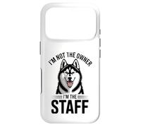 I'm Not The Owner I'm The Staff Funny Husky Dog Case for iPhone 17 Pro