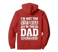 I'm not The Step Dad - I'm The Dad Who Stepped Up Pullover Hoodie, Adult Unisex, Red, Small