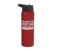 I'm Not The Step Dad that Stepped Up Father's Day Stainless Steel Insulated Water Bottle