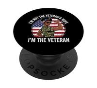 I'm Not The Veterans Wife Im The Veteran Black Veteran Women PopSockets Adhesive PopGrip