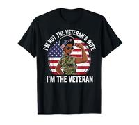 I'm Not The Veterans Wife Im The Veteran Black Veteran Women T-Shirt