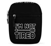 I'm Not Tired with Arrow Crossbody Bag Adjustable Satchel Cute Shoulder Bag Lightweight Sling Bags