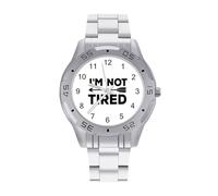 I'm Not Tired with Arrow Men's Watches Stainless Steel Watch Strap Analog Quartz Watch Business Wristwatches