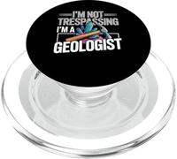 I'm Not Trespassing I'm A Geologist Geology Puns - PopSockets PopGrip for MagSafe