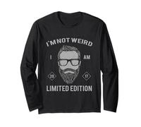 Im Not Weird I Am Limited Edition 2017 Bearded Hipster Long Sleeve T-Shirt