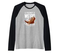 I'm Not Weird I'm Limited Edition Funny Sloth Raglan Baseball Tee