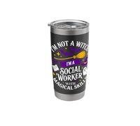 I'm Not Witch I'm A Social Worker Scary Halloween Stainless Steel Insulated Tumbler