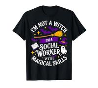 I'm Not Witch I'm A Social Worker Scary Halloween T-Shirt