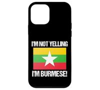 I'm Not Yelling Burmese Country Flag Burma Case for iPhone 12 mini