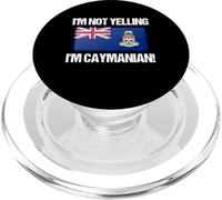 I'm Not Yelling Caymanian Country Flag Cayman Islands PopSockets PopGrip for MagSafe