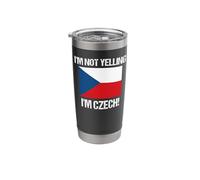 I'm Not Yelling Czech Republic Country Flag Stainless Steel Insulated Tumbler