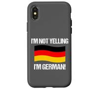 I'm Not Yelling German Country Flag Germany Case for iPhone X/XS