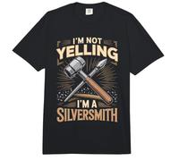 I'm Not Yelling I'm a Silversmith Jewelry Making Metalsmith Comfort Colors Adult Heavyweight T-Shirt