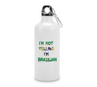 I'm Not Yelling I'm Brazilian Brazil Portable Sports Water Bottle Insulated Travel Mug Tumbler Gym Camping Hiking