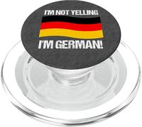 I'm Not Yelling I'm German Country Flag Germany Quote PopSockets PopGrip for MagSafe