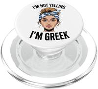 I'm Not Yelling I'm Greek Funny Loud Greek Men Women Kids PopSockets PopGrip for MagSafe