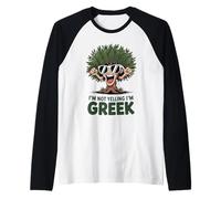 I'm Not Yelling I'm Greek Funny Loud Greek Men Women Kids Raglan Baseball Tee