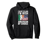 Im Not Yelling Im Irish American Funny Citizenship Pullover Hoodie
