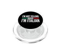 Im Not Yelling Im Italian Funny Italy Pride Flag PopSockets PopGrip for MagSafe