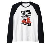 I'm Not Yelling I'm Italian Funny Loud Italian Men Women Kid Raglan Baseball Tee