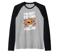 I'm Not Yelling I'm Italian Funny Loud Italian Men Women Kid Raglan Baseball Tee