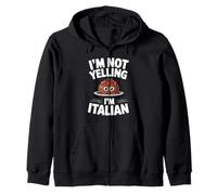 I'm Not Yelling I'm Italian Funny Loud Italian Men Women Kid Zip Hoodie