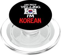 Im Not Yelling Im Korean Funny Korea Quote PopSockets PopGrip for MagSafe