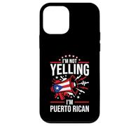 I'm Not Yelling I'm Puerto Rican Funny Loud Flag Graphic Case for iPhone 12 mini