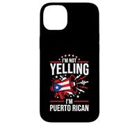 I'm Not Yelling I'm Puerto Rican Funny Loud Flag Graphic Case for iPhone 14 Plus