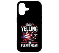I'm Not Yelling I'm Puerto Rican Funny Loud Flag Graphic Case for iPhone 17