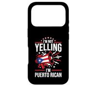I'm Not Yelling I'm Puerto Rican Funny Loud Flag Graphic Case for iPhone 17 Pro