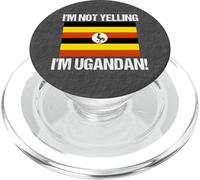 I'm Not Yelling I'm Ugandan Nationality Country Flag Uganda PopSockets PopGrip for MagSafe