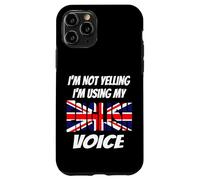 I'm Not Yelling I'm Using My English Voice Union Jack Flag Case for iPhone 11 Pro