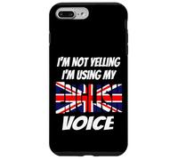 I'm Not Yelling I'm Using My English Voice Union Jack Flag Case for iPhone 7 Plus/8 Plus