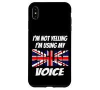 I'm Not Yelling I'm Using My English Voice Union Jack Flag Case for iPhone XS Max