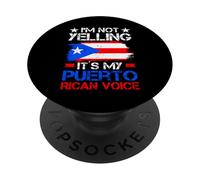 Im Not Yelling Its My Puerto Rican Voice PopSockets Adhesive PopGrip