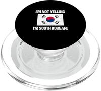 I'm Not Yelling South Korean Country Flag Korea PopSockets PopGrip for MagSafe