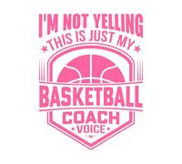 I'm not Yelling This is just My Basketball Coach Voice Basketball Basketball Printing Typography s Vinyl Wall Decals 64x84cm Tattoo Culture Pink
