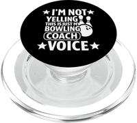 I'm Not Yelling This Is Just My Bowling Coach Voice PopSockets PopGrip for MagSafe